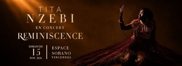 Affiche du concert de Tita Nzebi à l'Espace Sorano de Vincennes, le 15 novembre 2026